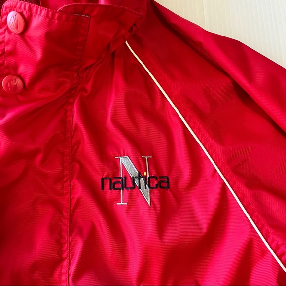 Nautica Vintage Sailing Windbreaker Red Jacket - Picture 5 of 15